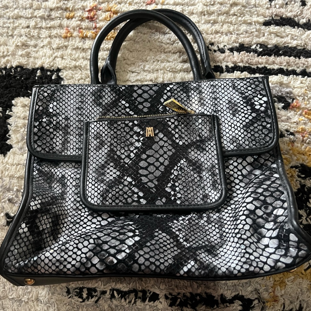 Antonio Melani snakeskin purse